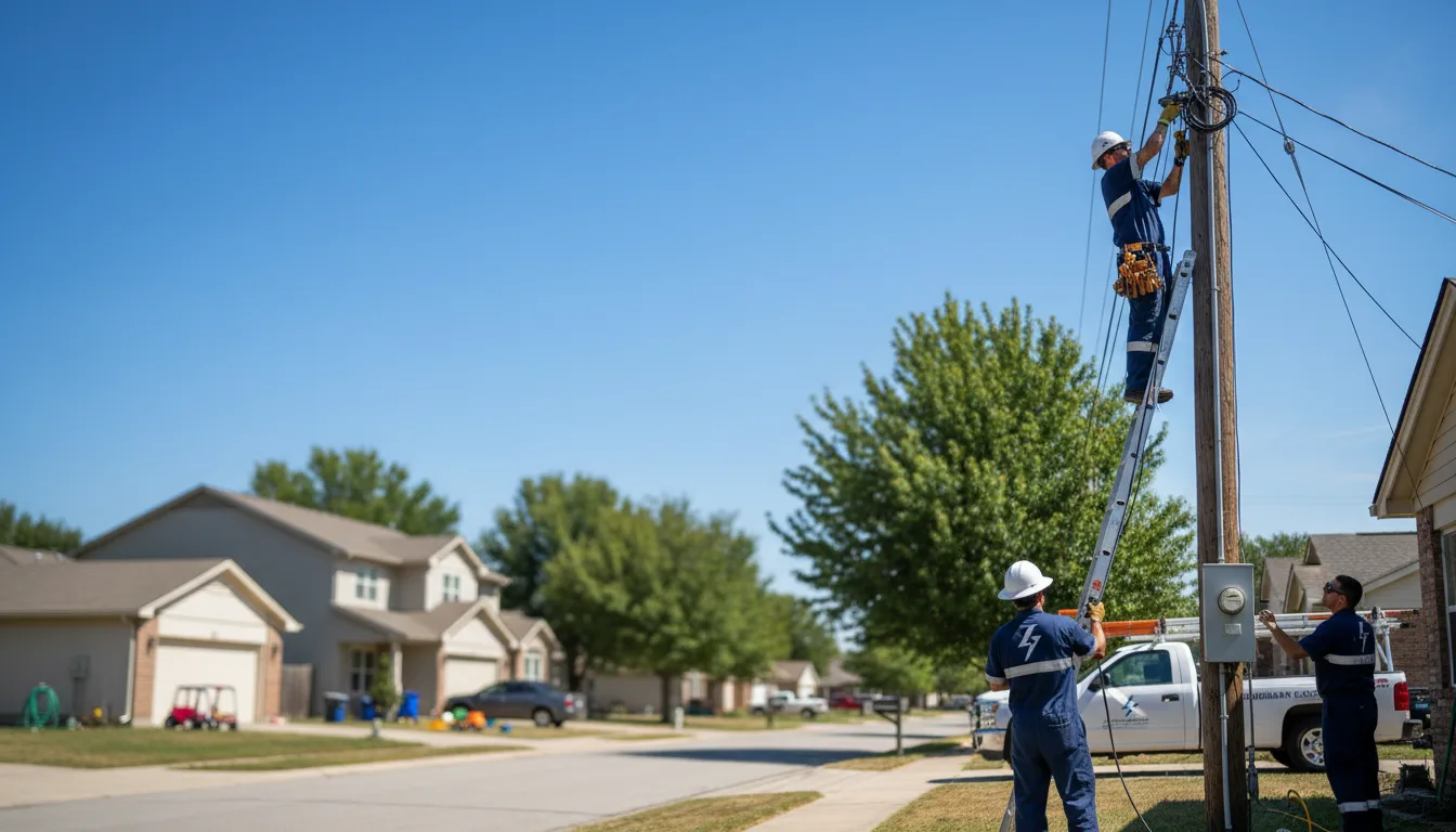 Residential electrician providing installation services in Avant, OK